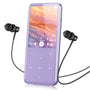 AGPTEK M3 MP3 Player Bluetooth 5.3 mit 64 GB Speicher, Lila – 2,4 Zoll TFT Farbdisplay und Metallgehäuse