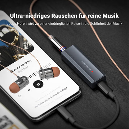 Fosi Audio DS2 Kopfhörerverstärker DAC – Tragbar, USB-C, Dual-Ausgang