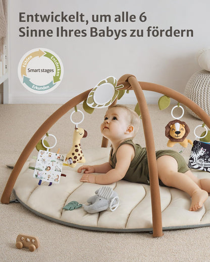 Blissful Diary Spielbogen Baby mit Spieldecke und 6 Spielzeugen