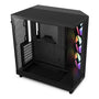 NZXT H6 Flow RGB Airflow Mid-Tower Gehäuse - Schwarz, schwarzer Mid-Tower mit Panoramaglas. Optimiert für PC-Hardware-Kühlung.