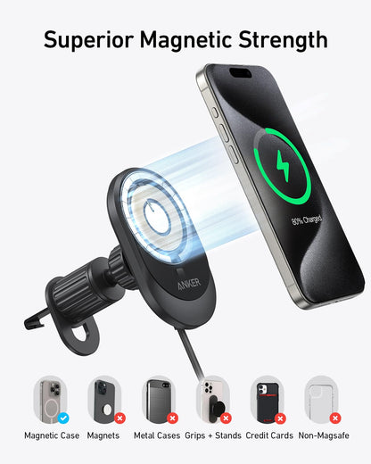 Anker MagGo 15W MagSafe Handyhalterung iPhone Auto Ladegerät