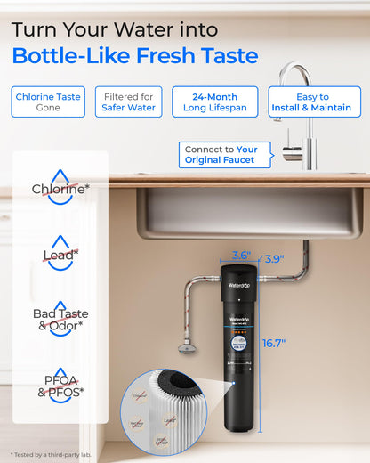 Waterdrop 15UA Untertisch Trinkwasserfilter – Hohe Kapazität