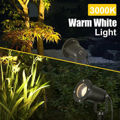 OMSEN Gartenstrahler Erdspiess – GU10 Warmweiss IP67 4er Set