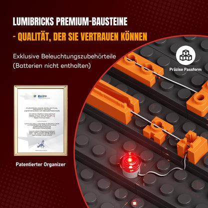 Lumibricks Boxclub Strassenfusion Klemmbausteine mit Licht, 3036 Teile