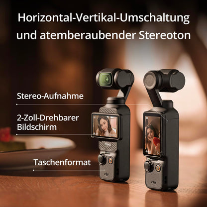 DJI Osmo Pocket 3 Stabilisierte Vlogging Kamera 4K Kreativ Combo