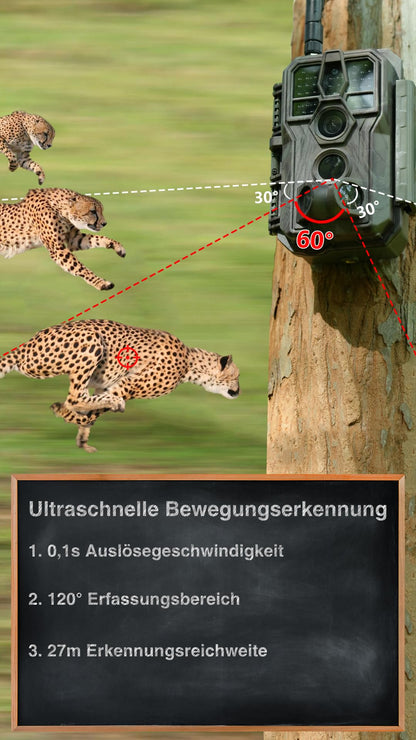 GardePro X50 Pro Max 4G LTE Wildkamera mit 48 MP und Live-Streaming