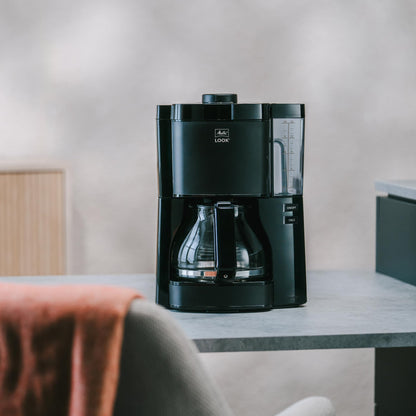 Melitta Look Filterkaffeemaschine mit Glaskanne - Schwarz