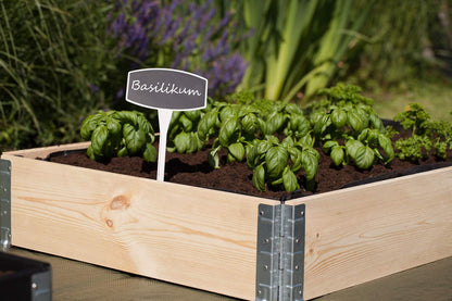 BigDean 3X Hochbeet Palettenrahmen Holz 120x80x20cm