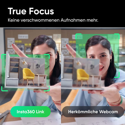 Insta360 Link PTZ 4K Webcam mit KI-Tracking und 1/2"-Sensor