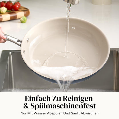 Redchef 6-tlg. Keramik Bratpfannen Set Induktion Blau