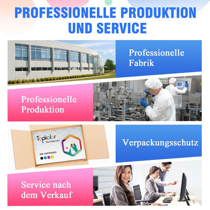 Topkolor 963XL Druckerpatronen Set für HP – Schwarz, Cyan, Magenta, Gelb