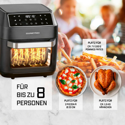 GOURMETmaxx Heissluftfritteuse 12 L Airfryer Minibackofen