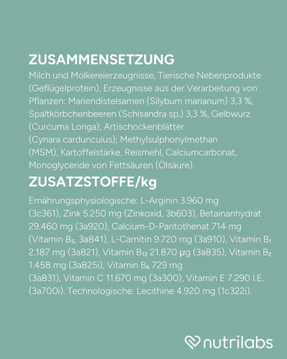 NutriLabs Rascave Hepar Forte Tabletten für Hunde, 90 Stück