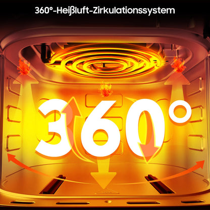 Airfryer XL Heissluftfritteuse 6.5L – Metall-Innenraum
