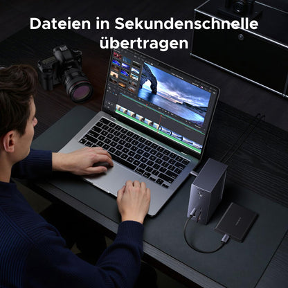 UGREEN Revodok Pro Docking Station mit M.2 NVMe Gehäuse, USB-C Hub
