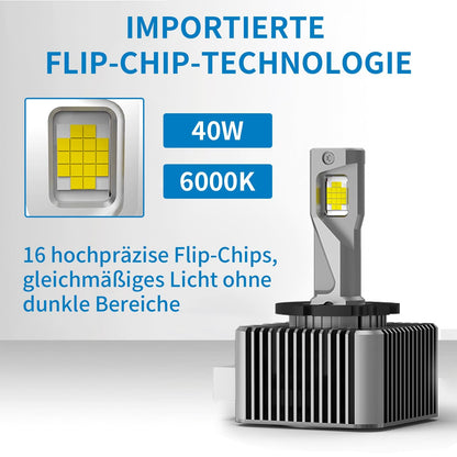 NUROTA D1S Xenon Brenner 6000K, 12V 60W, CANBUS-fehlerfrei, 2 Stück