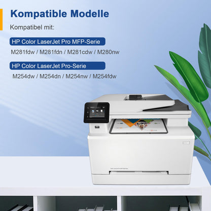 Palmtree 203X 203A Toner 4er-Pack kompatibel für HP Color LaserJet Pro