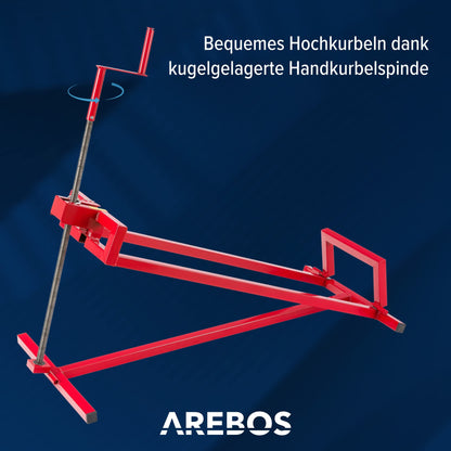 Arebos Rasentraktorheber 450 kg - Neigung verstellbar