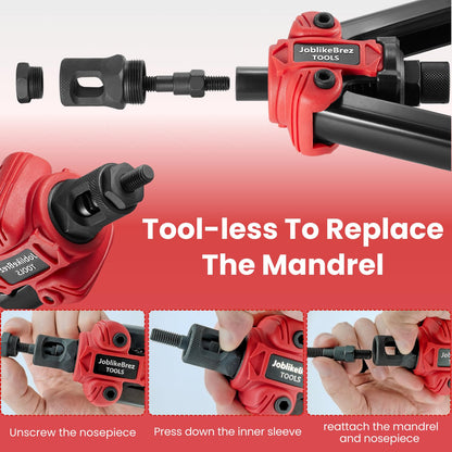 Joblikebrez Nietmutternzange Set - M3-M10 Dorne, 200 Muttern