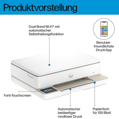 HP ENVY 6120e Multifunktionsdrucker – Drucken, Scannen, Kopieren