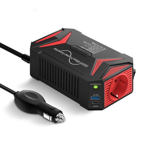 BESTEK 300W Reiner Sinus Wechselrichter 12V/230V Kfz Inverter