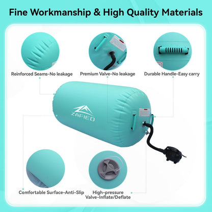 Profi Air Rolle Aufblasbare Gymnastik Turnrolle - mit Pumpe