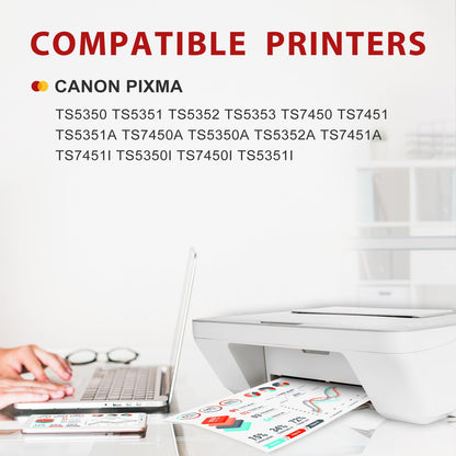 MYCARTRIDGE PG-560XL CL-561XL Druckerpatronen für Canon, 2er-Pack