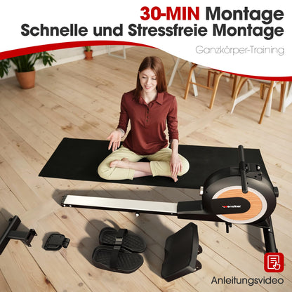 Wenoker Rudergerät für Zuhause – Magnetisch, APP & 32 Stufen