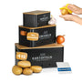 AH Kartoffel Aufbewahrungsbox 5er Set mit Zwiebeltopf & Gemüsebürste – Aufbewahrung für Kartoffeln, Zwiebeln und Knoblauch