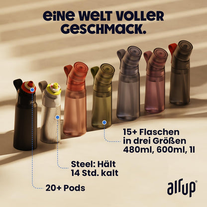 air up Twist Pro Trinkflasche Lavender 600 ml mit 5 Duft-Pods