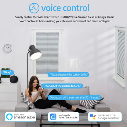 SMARTERCURRY Wlan Rolladenschalter 7. Gen – 4 Stk. Weiss