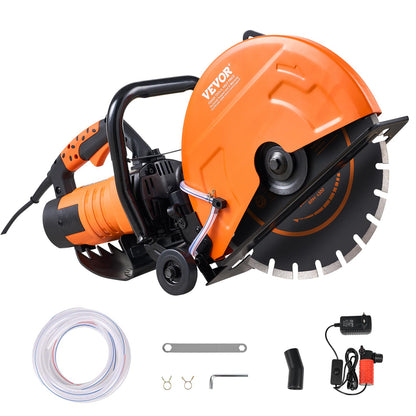 VEVOR Elektrische Betonsäge 356 mm 2800 W Nass-/Trockenschnitt