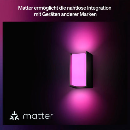 Philips Hue Turaco LED-Aussen-Wandleuchte anthrazit, dimmbar