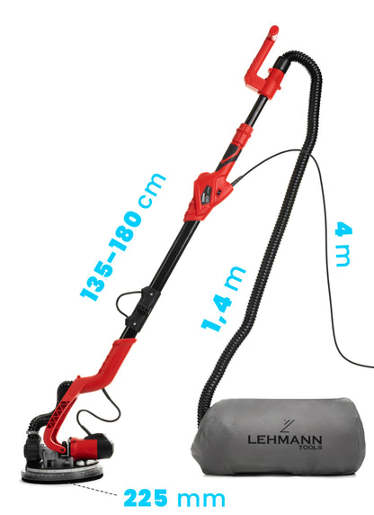 Lehmann LTOWG-7122 Trockenbauschleifer LED Teleskopstiel