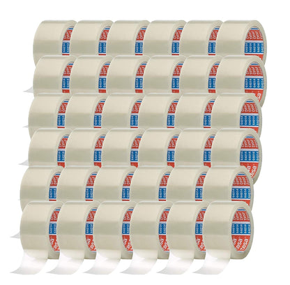 tesa tesapack 64014 Paketklebeband transparent 66 m, 36 Rollen aus PP-Folie mit Acrylatklebmasse