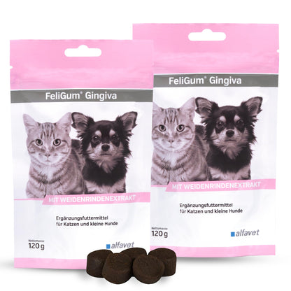 Alfavet FeliGum Gingiva Kaudrops für Katzen und Hunde, 2 x 120 g