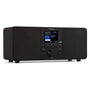 Audizio Genua DAB+ Digitalradio Bluetooth stereo – schwarz. Schwarzes Radio für DAB+-Empfang und Bluetooth-Musikstreaming.
