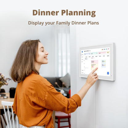 Dragon Touch 21.5 Zoll Digitaler Wandkalender Familienplaner – Weiss