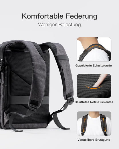 Inateck Ryanair Handgepäck 40x20x25 Laptop Rucksack 14 Zoll