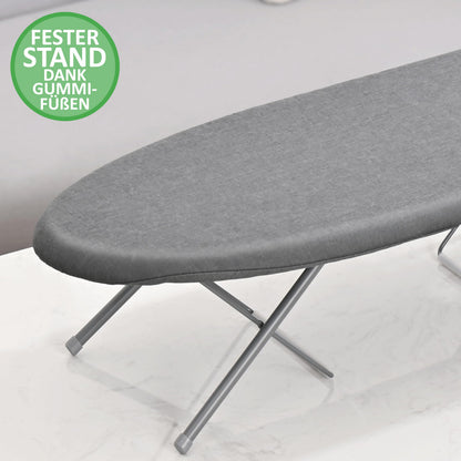 SimplySmooth Tischbügelbrett klappbar mit Bügeleisenablage 77x30 cm