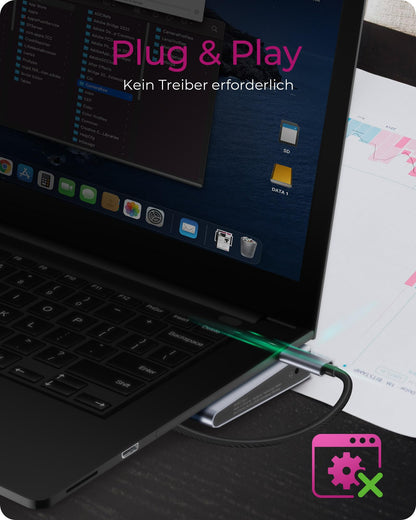 ICY BOX IB-DK2106a-CPD USB-C Docking Station - Dual Monitor