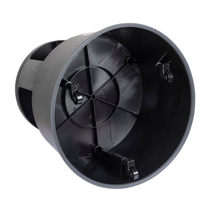 WEDO Rollhocker Super Step – Tritthocker aus Kunststoff, schwarz