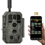 GardePro X50 4G LTE Wildkamera - App & No Glow Nachtsicht, olivgrün. Erfasst Wild per Bewegungssensor.