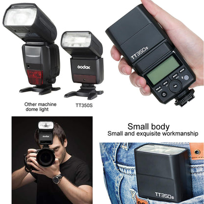 Godox TT350S Aufsteckblitz TTL HSS für Sony Mirrorless Kameras