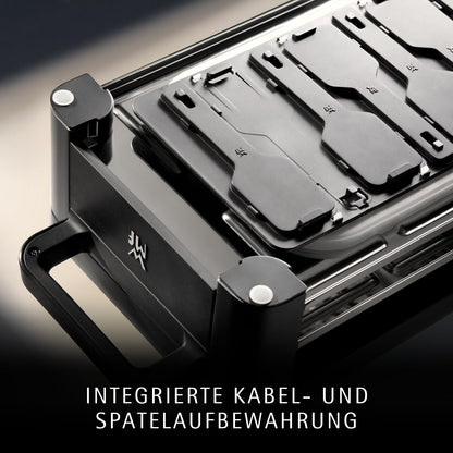 WMF Master Raclette Grill - 8 Pers. Keramikpfännchen Schwarz Matt