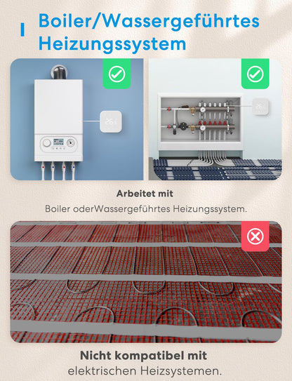 Meross WLAN Smart Thermostat Boiler Fussbodenheizung