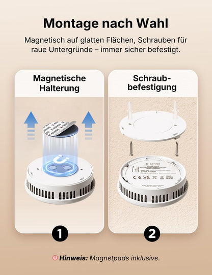 X-Sense Rauchmelder XS0G-SN mit 10-Jahres-Batterie, 6 Stück