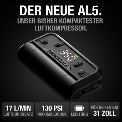 NOCO Air AL5 Akku-Luftpumpe – kabelloser Kompressor mit Display