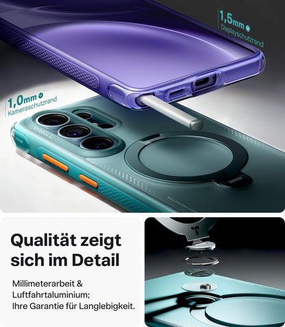 TORRAS Ostand Q3 Air Hülle Samsung Galaxy S26 Ultra, Gletscher Blau