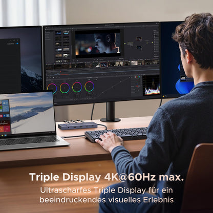 UGREEN Revodok Pro 3121 Triple Display Dock – 4K HDMI/DP